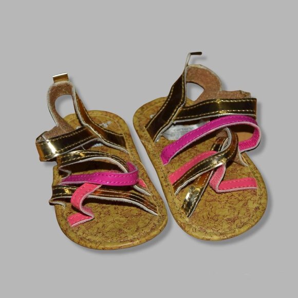 CARTER'S Baby Girls' sz 9-12m Sandals - Picture 1 of 4